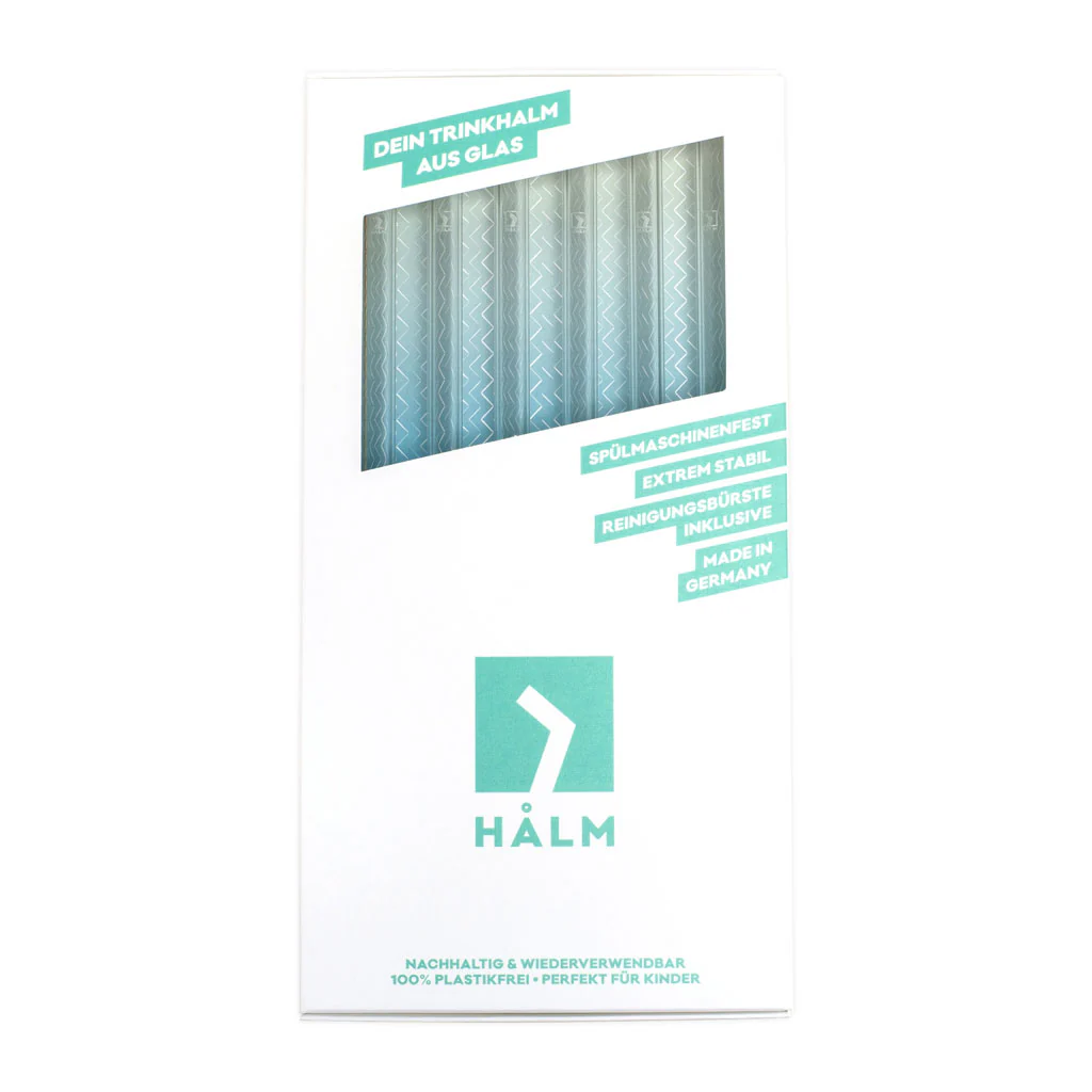 HALM 6er Glasstrohhalm-Set 23 cm gerade - Image 3
